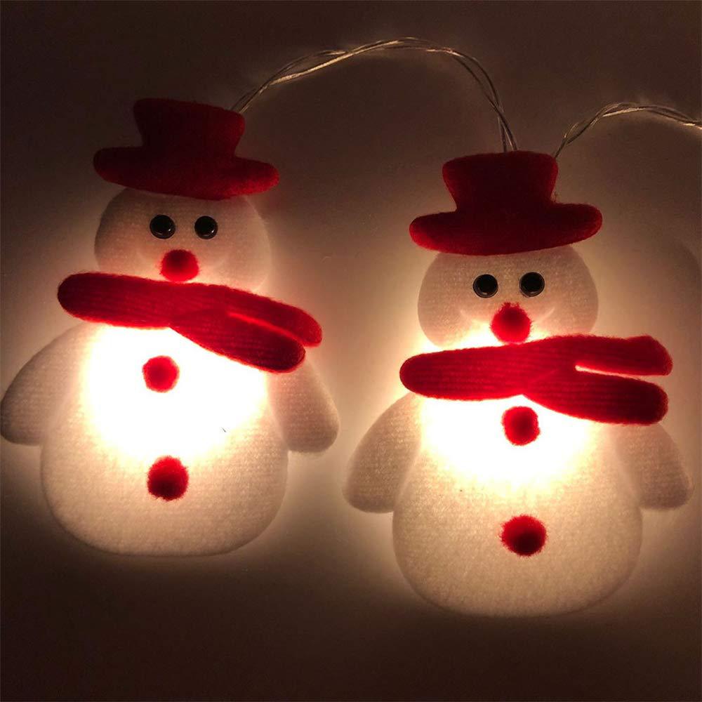 Snowman Christmas Tree LED Garland String Lights