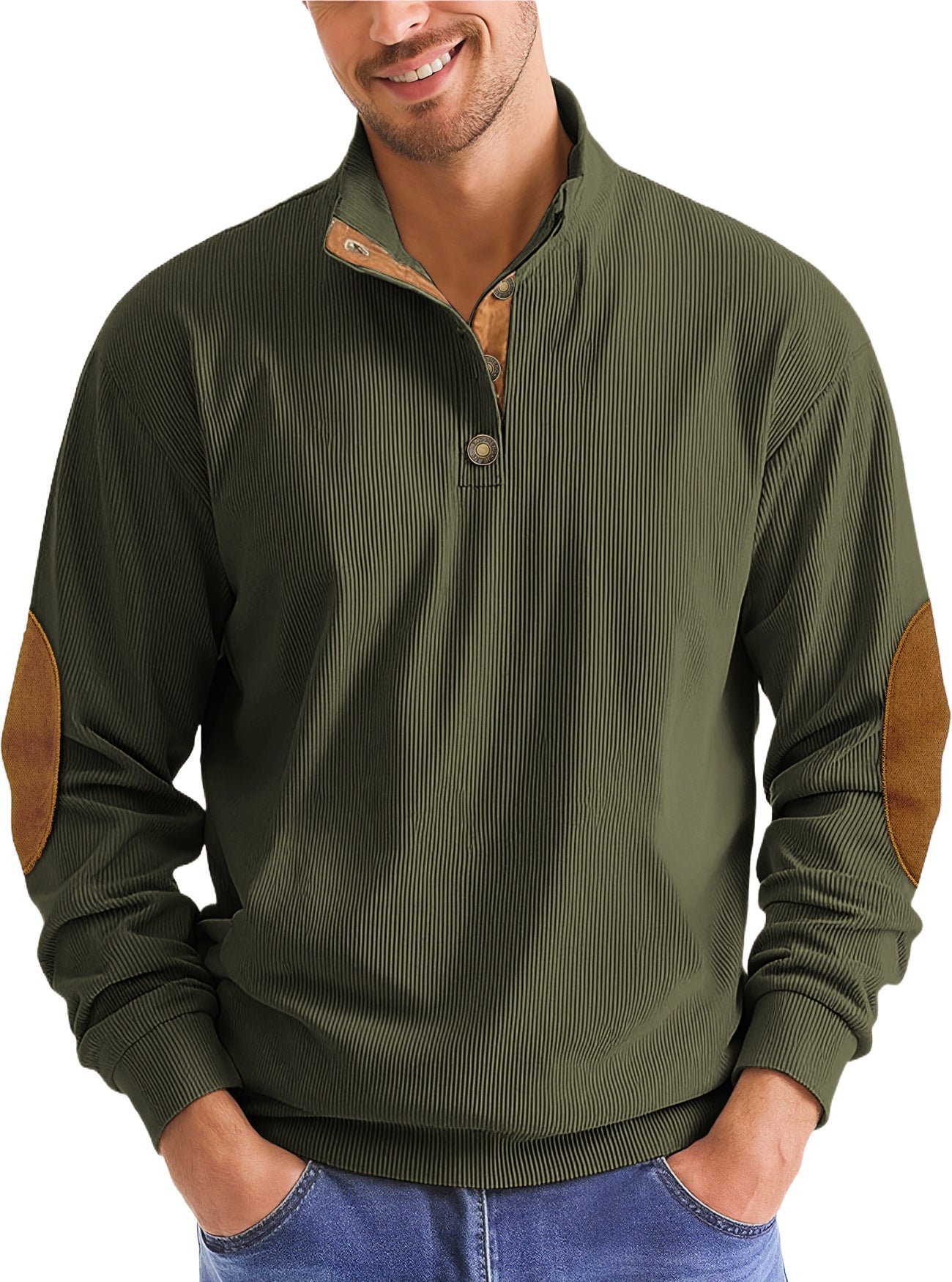 Autumn And Winter Outdoor Casual Stand-up Collar Long-sleeved Pullover Men's New Style