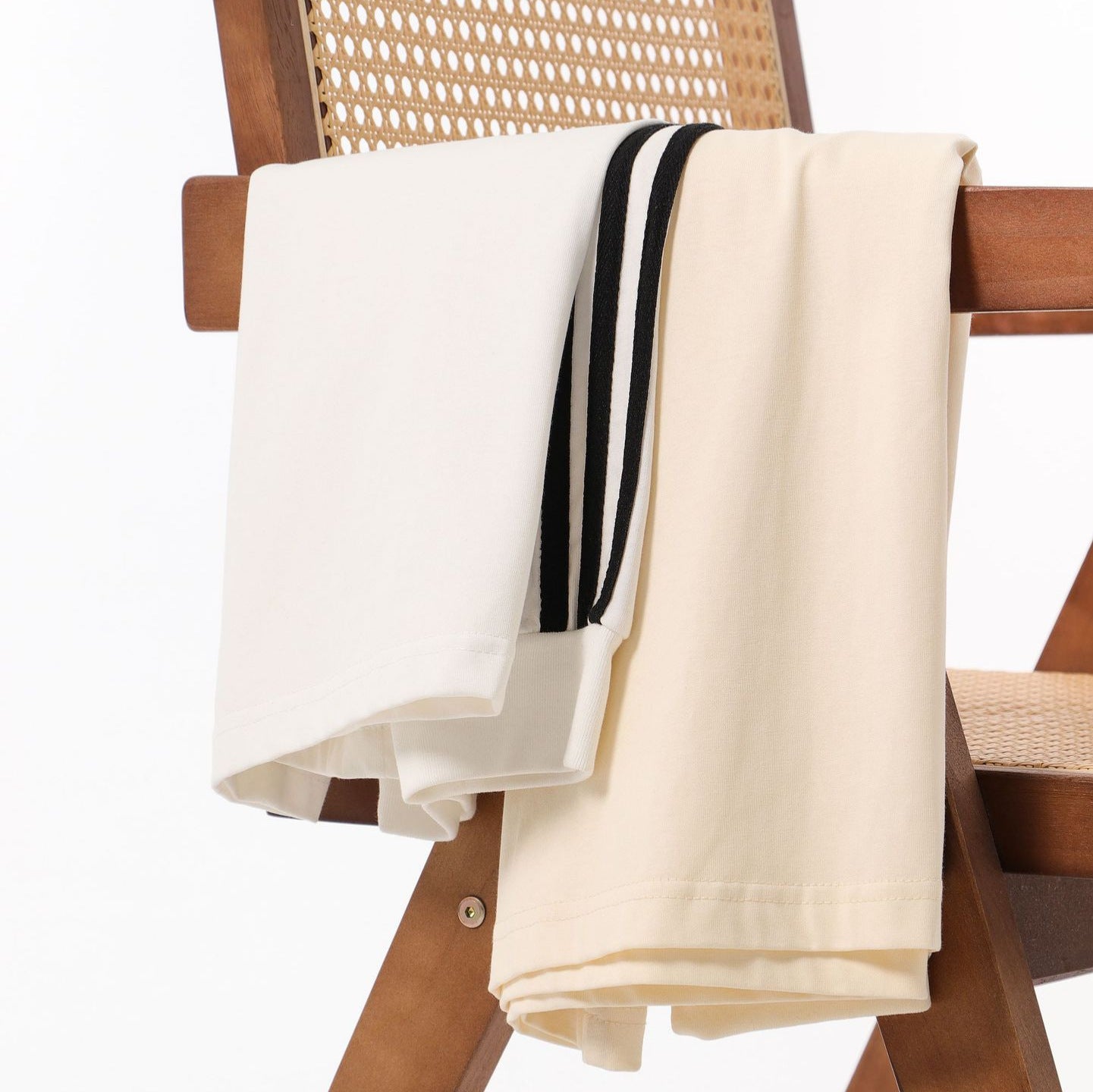 American-style Retro Three-bar Long-sleeved T-shirt For Men