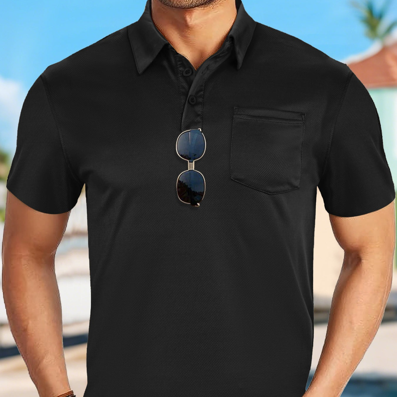 Men's Sporty Casual Breathable Color Shirt